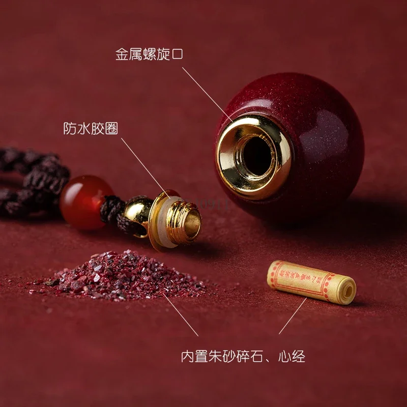 صندوق Gawu مدمج على شكل قلب برجنا سوترا قلادة مجوفة للرجال قلادة مجوهرات نسائية