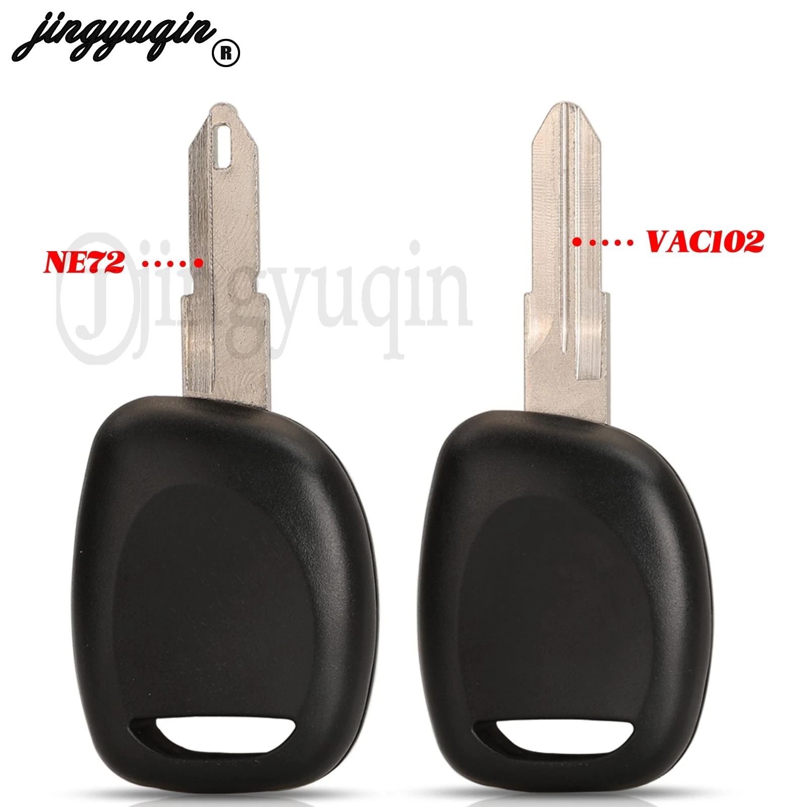 jingyuqin For Renault Duster Logan Kangoo Master Traffic Fob Remote Car Key Shell Case Uncut NE72 VAC102 Balde Repalcement