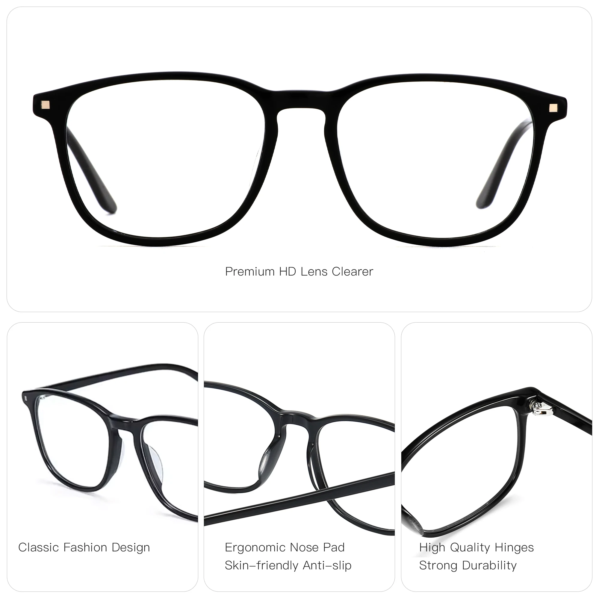 ZENOTTIC Acetaat Recept Progressieve Bril Vrouwen Anti Blauw Licht Meekleurende Custom Brillen Frame Bijziendheid Brillen Mannen