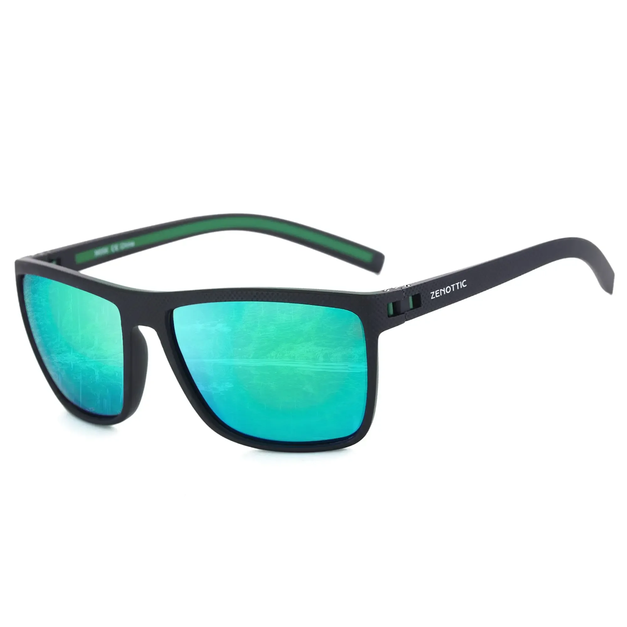 ZENOTTIC Retro-Sonnenbrille mit quadratischem Sehstärke für Unsiex, leicht, TR90, Myopie/Hyperopie/Progressive optische Sonnenbrille 3