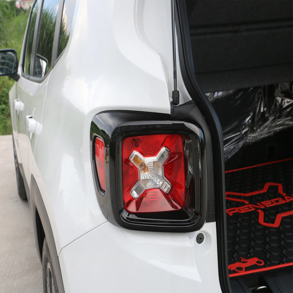 Car Rear Tail Light Lamp Decoration Cover for Jeep Renegade 2016 2017 2018 2019 2020 2021 2022 Lamp Hood Exterior Accessories