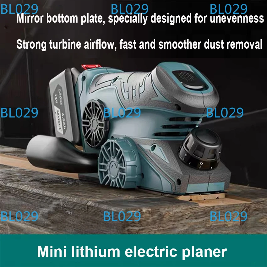 

Electric Planer Brushless Motor Electric Router Trimmer Wood Cutting Machine Woodworking Tool For 12V Battery