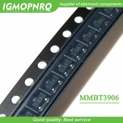 100pcs MMBT3906LT1G MMBT3906 2N3906 3906 SOT23-3 0.2A/40V PNP new original