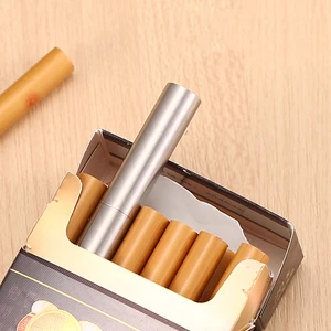 Xăng nhẹ bằng đồng retro, mini nunchaku nhẹ hơn, màu bạc, màu hình trụ 6 Bán hàng nhẹ hơn hiện đại - 5