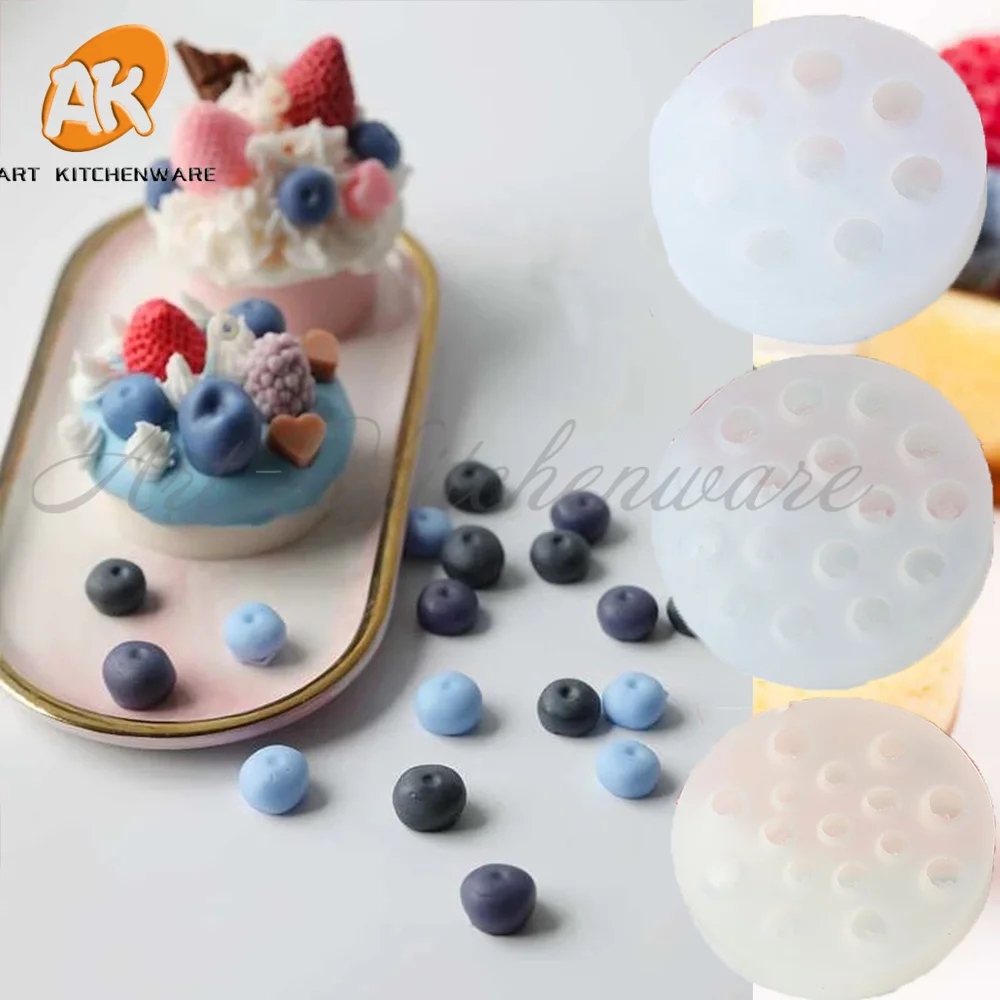 Blueberry Raspberry Decorating Molds Food Grade Silicone Mould Fondant Supplies Kitchen Baking Tool Chocolate Soap Mould