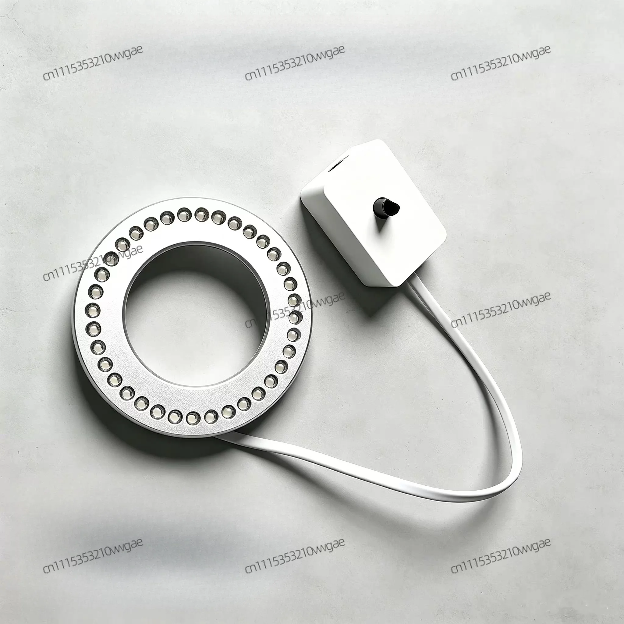 Ultra-thin LED Ring Light for Microscope, Adjustable Brightness Cool White Illuminator