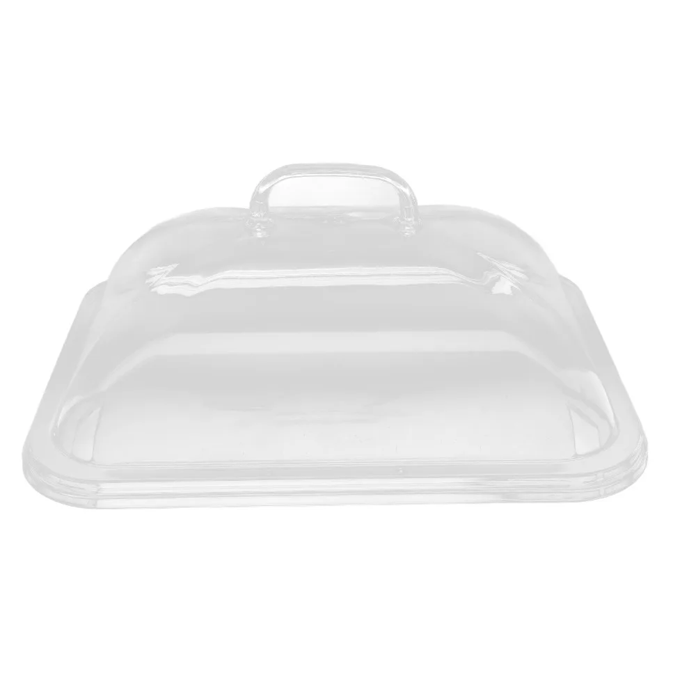 New Clear Acrylic Bread Cover Rectangular Shape Dust-Proof Food Pan Reusable Moisture Proof Food Cover Kitchen Storage