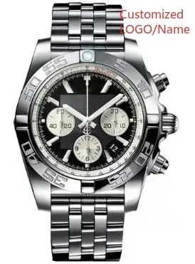 A11 Store Customized Watch Fashion Sport Quartz Watch for Men Chronograph Sapphire Glass Silver Rose Rotating Bezel