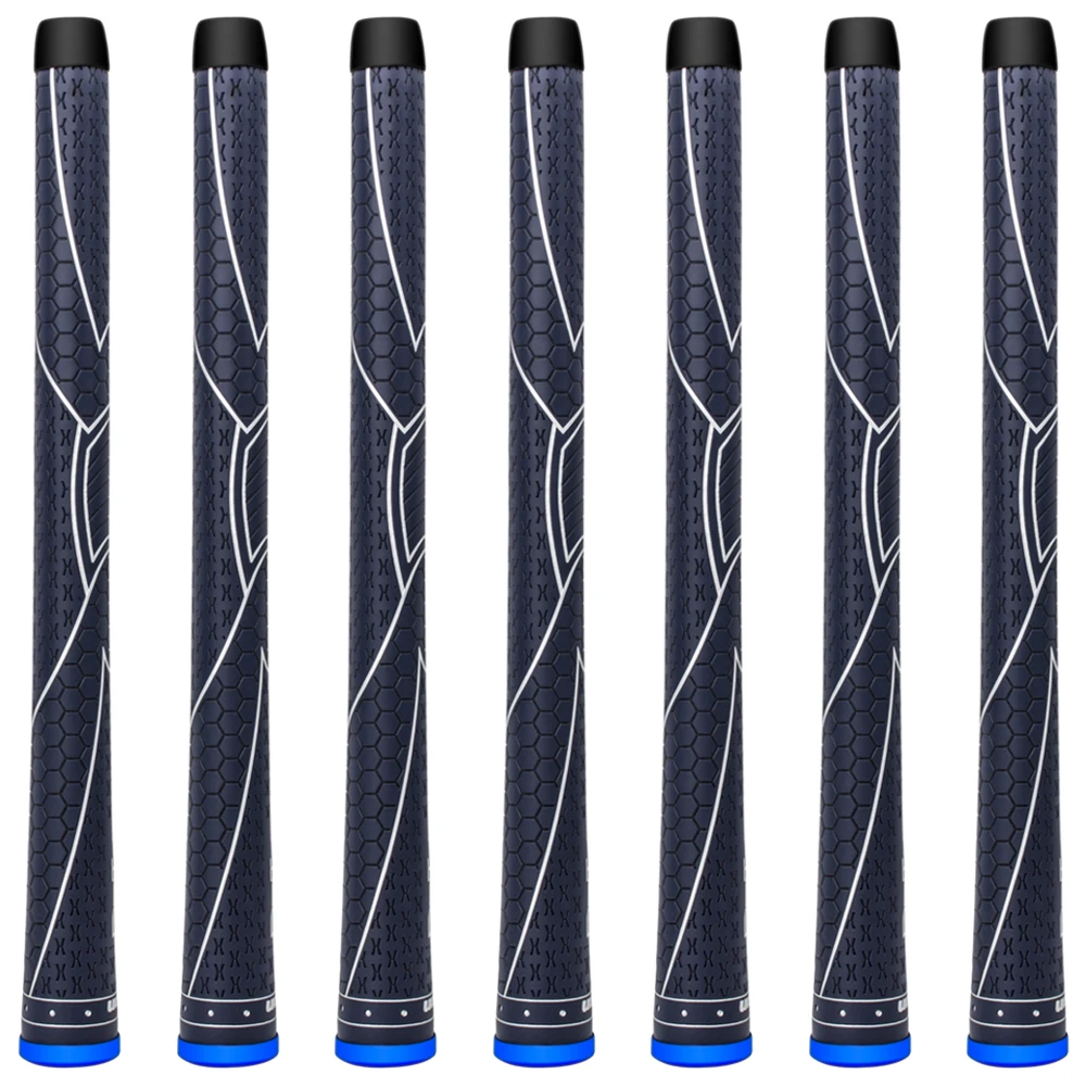 Set of 13 NEW Standard  Midsize Oversize AVS Black Blue Golf Grip