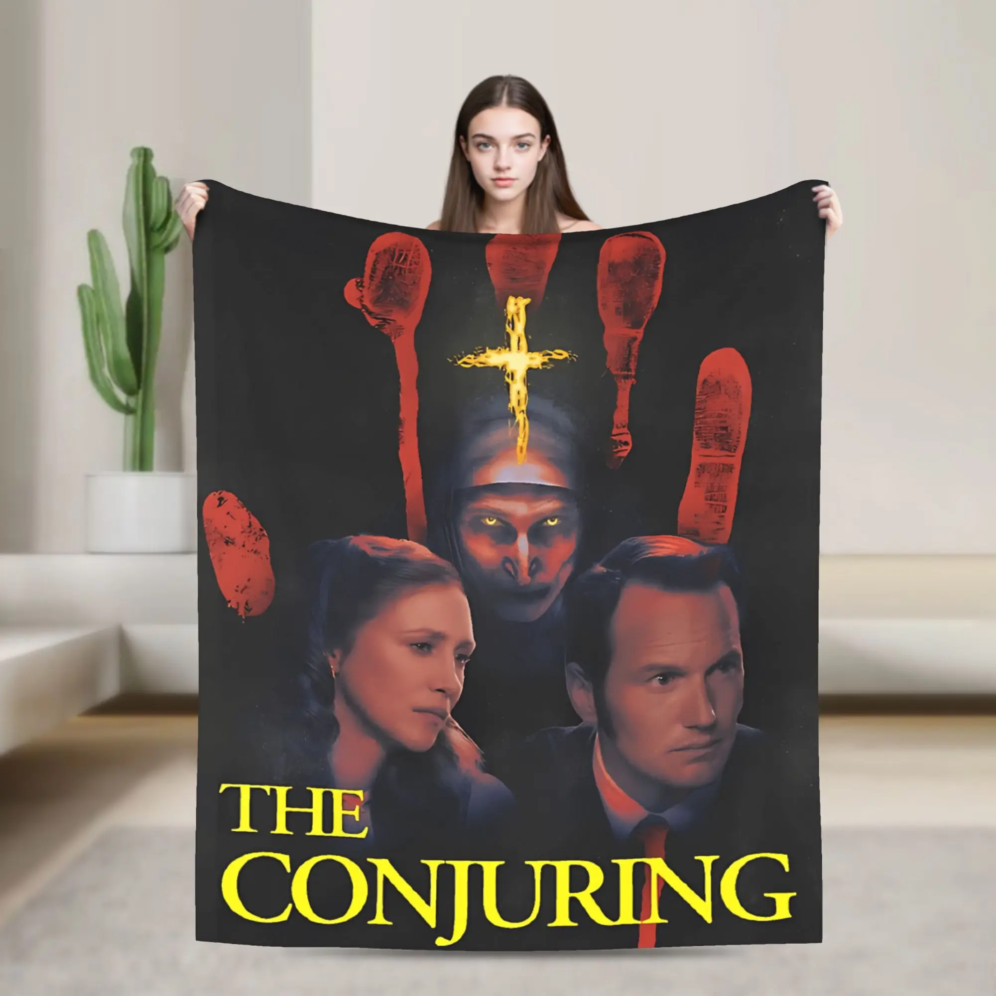 The Conjuring Last Rites  Blankets  Soft Warm Plush Throw Blanket For Couch Chair Sofa Bed Travel Flannel Bedspread Bed Cover