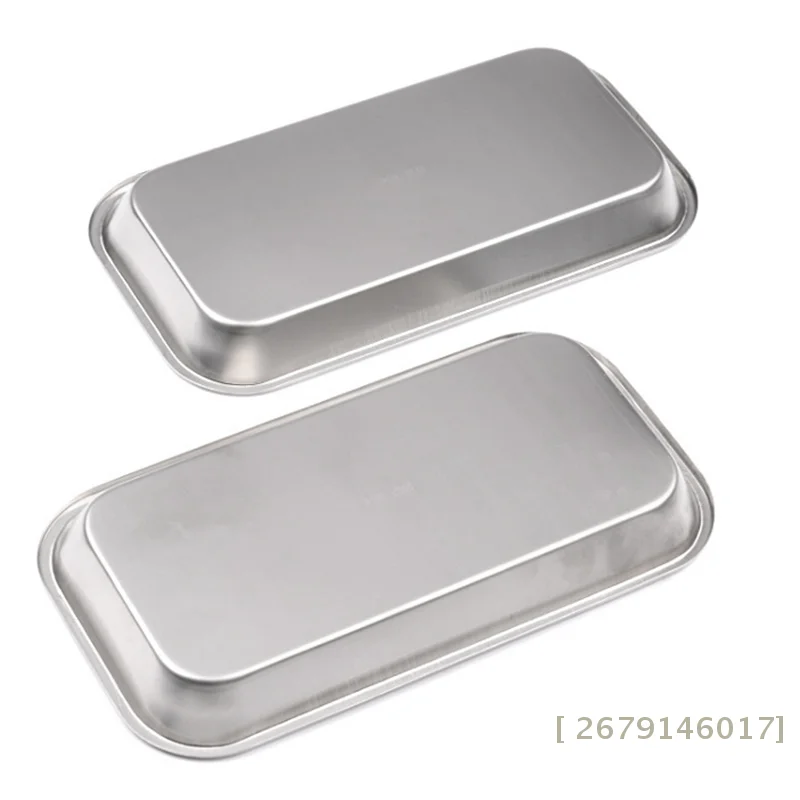 【YY26】Kitchen Tray Stainless Steel Square Storage Tray Dental Medical Tool Nail Tattoo Dental Medical Device Supplies