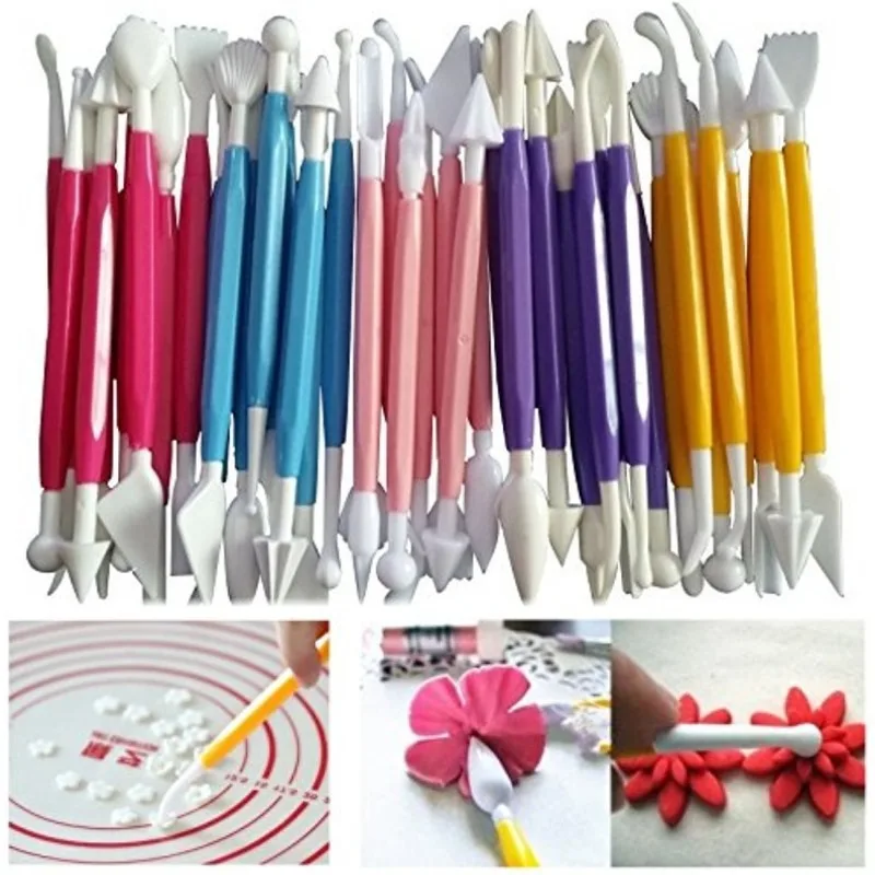 Double-Head Ceramic Pottery Tool DIY For Kids Shaping And Sculpting 8 Pieces Plastic Clay Tools Modeling Clay Sculpture Knives