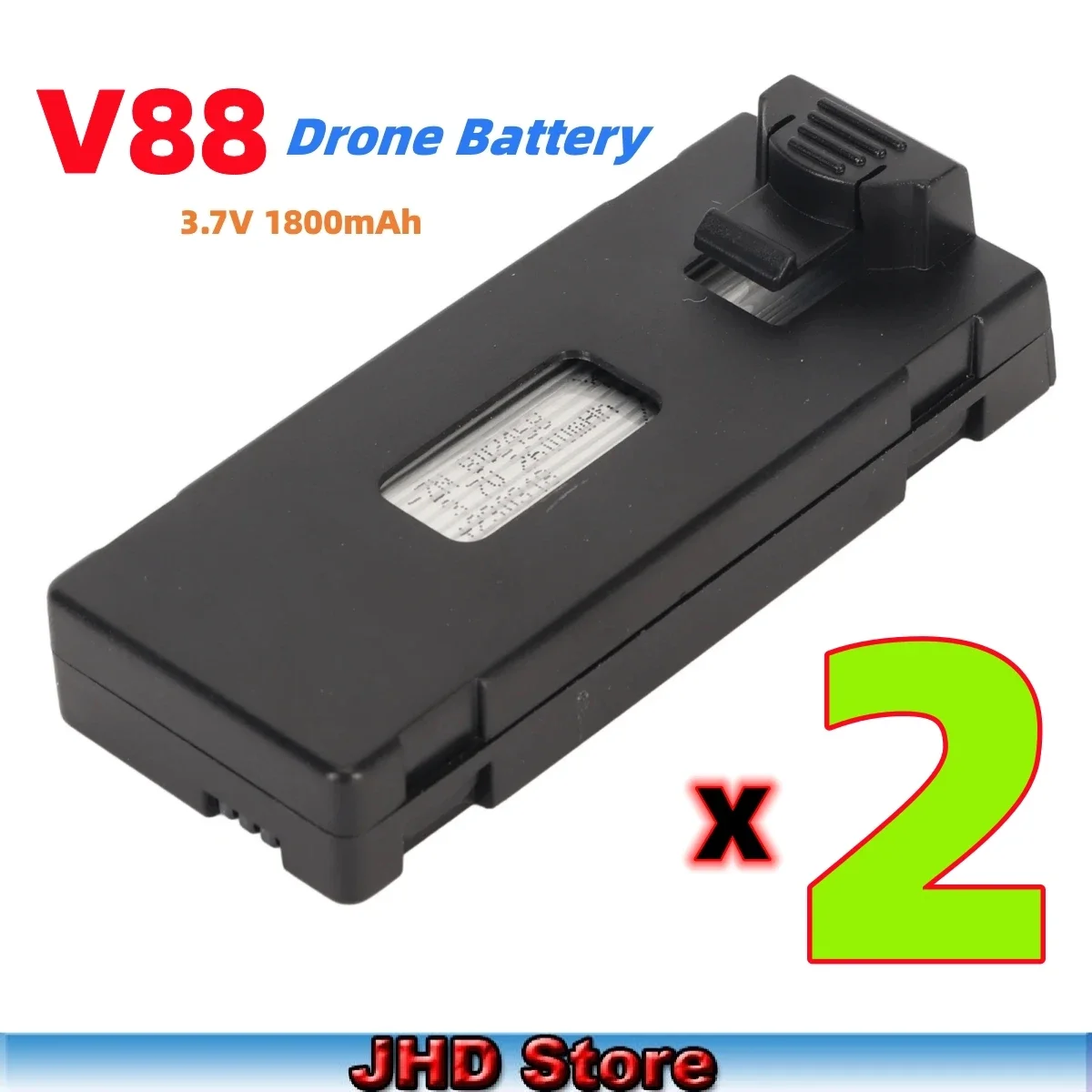 JHD Hot V88 Drone Professional HD Aerial Battery Original 3.7V 1800mAh Battery For V88 PRO Spare Battery Accessories Parts