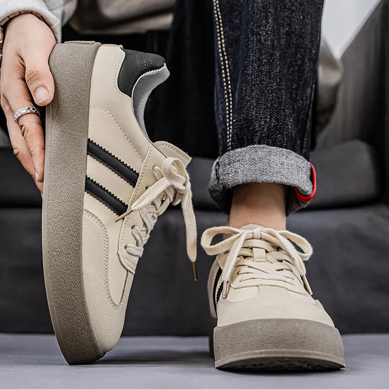 أحذية تدريب ألمانية جديدة للرجال لعام 2025، أحذية كاجوال فورست الأمريكية الرجعية، أحذية رياضية ذات نعل سميك