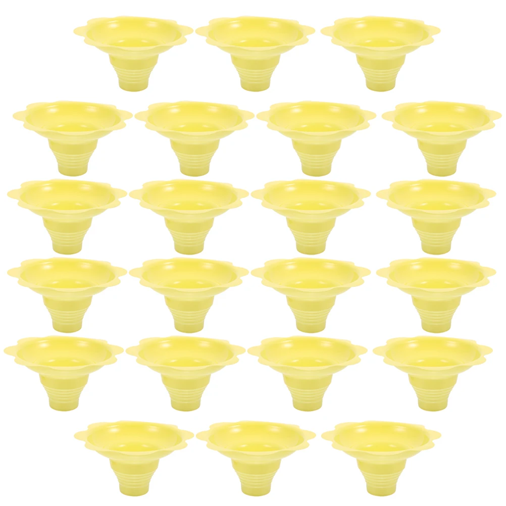 

100 Pcs Cups Disposable Ice Cream Holders Transparent Yogurt Bowls Multi Function Smoothie Cups Portable Snack