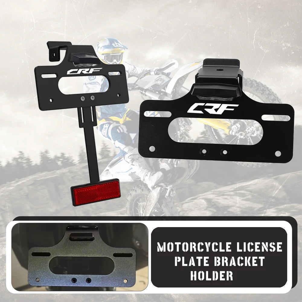

CRF300L License Plate Holder Fender Eliminator Registration Bracket FOR HONDA CRF300L CRF300 L ABS CRF 300L RALLY 2021-2024 2023