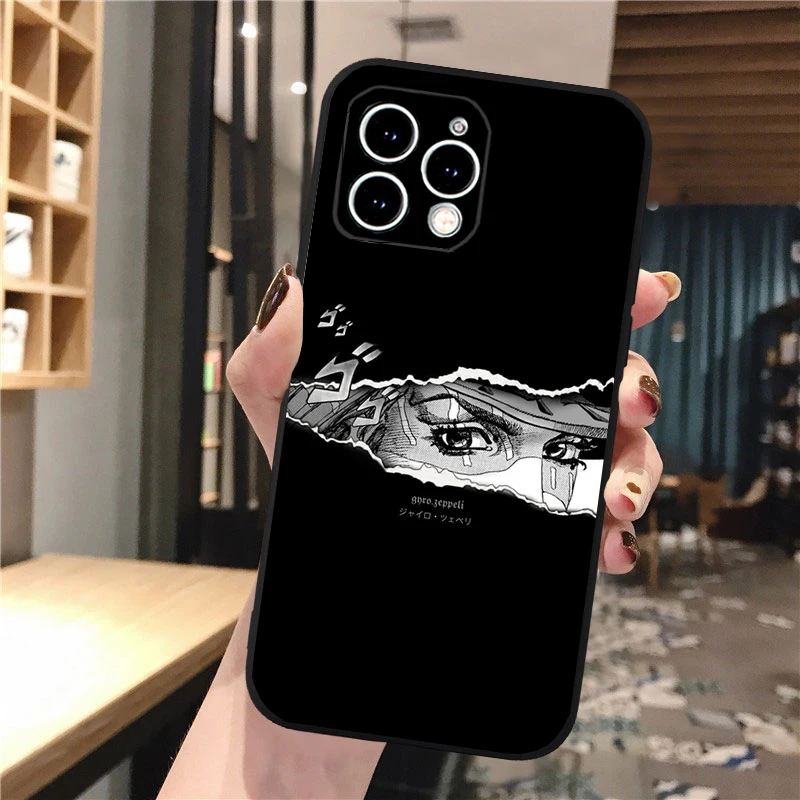 

Phone Case Carcasa Funda For iPhone 17 Pro Max 17 Air 16 15 14 13 Pro Max 15 16 Pro 15Plus Jojo gyro zeppeli Anime