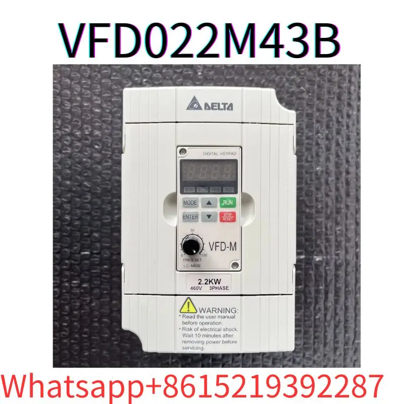 second-hand VFD022M43B 2.2KW 380V tested ok