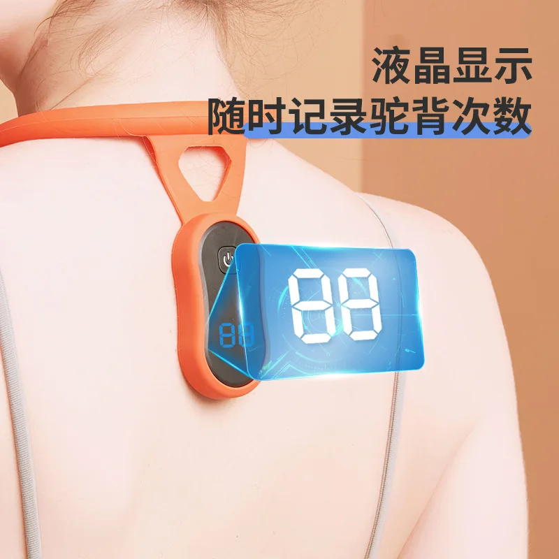 Intelligent Halter Neck Orthosis Hunchback Orthosis Children and Adults Sitting Posture Correction with LCD Induction Orthosis