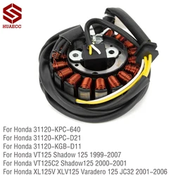 Generator Stator Coil Comp For Honda VT125 C2 Shadow 125 VT XL125V XLV125 Varadero XL 125 JC32 Motorcycle Magneto Stator Coil