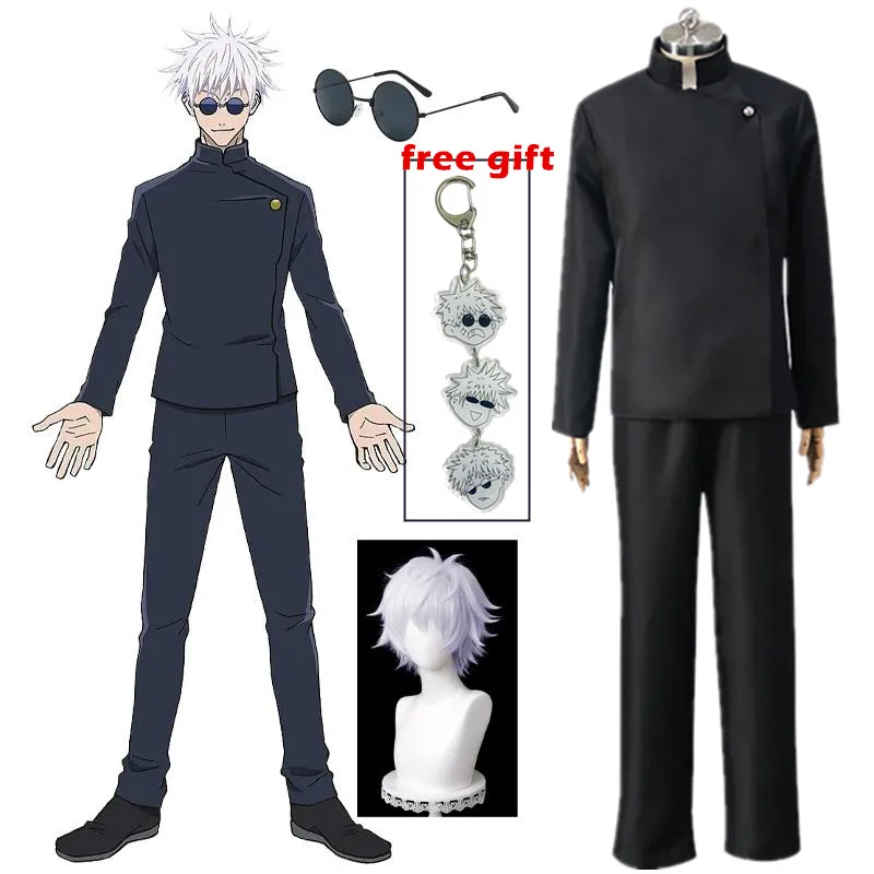 Gojo Satoru Cosplay Anime Gojo Satoru Cosplay Costume School Uniform Outfits Halloween Carnival Suit Costume