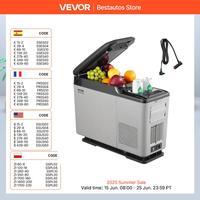 VEVOR Car Refrigerator 12 Volt Car Armrest Refrigerator Fridge Single Zone Portable Freezer -4℉-68℉ Adjustable Range 12/24V DC
