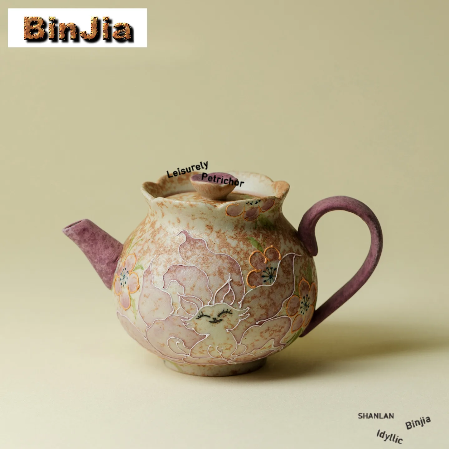 

150 мл ручная роспись девятихвостая лиса сказочный чайник традиционный чайник для заварки чая чайник с шариковым отверстием чайные услуги ремесло