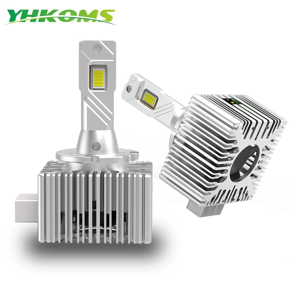 YHKOMS D1S LED Lights CANBUS D3S D1R D2S D2R D5S HID Xenon Replacement Kit 90W 40000LM Super Bright Two-sided Chip Auto Bulb