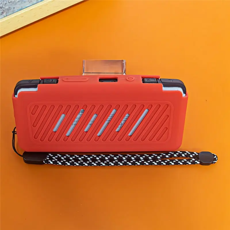 A34T Silicone Case For Miyoo A30, Drop-Proof Shockproof Protective Cover for Game Console, Soft Silicone Red