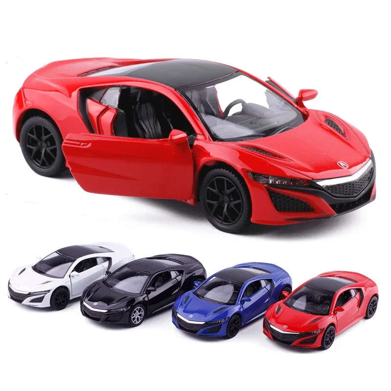 JDM Honda Acura NSX 2017 Supercar Simulation Druckguss & Spielzeugfahrzeug Zurückziehen Auto RMZ Stadt 1:36 Legierungsmodell Geschenke für Kinder