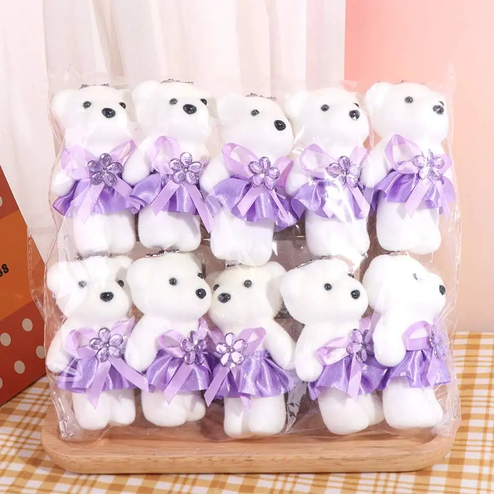 10pcs/set Foam Bear Bear Foam Animal Cartoon Mini Bear Flower Bouquet DIY 10cm Cartoon Bouquet Graduation Gifts