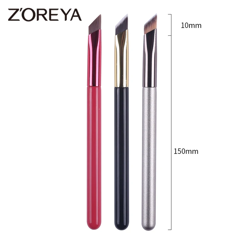 ZOREYA dziki pędzel do brwi wielofunkcyjne symulowane układanie włosów brwi szczotka Contour Eyeshadow Concealer Square pędzle do makijażu