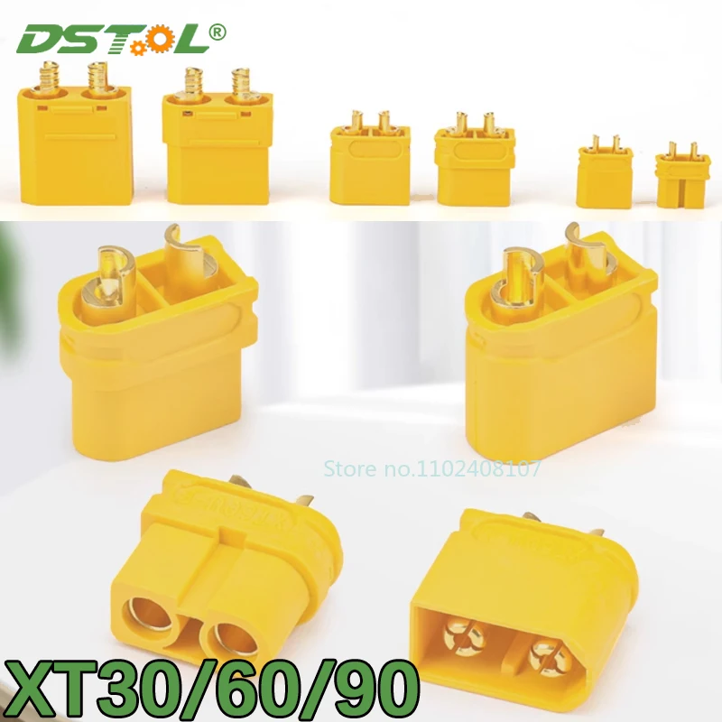 XT-30 XT-60 XT-90 Male Female Bullet Connectors Plugs Battery Model Airplane T-shaped Socket