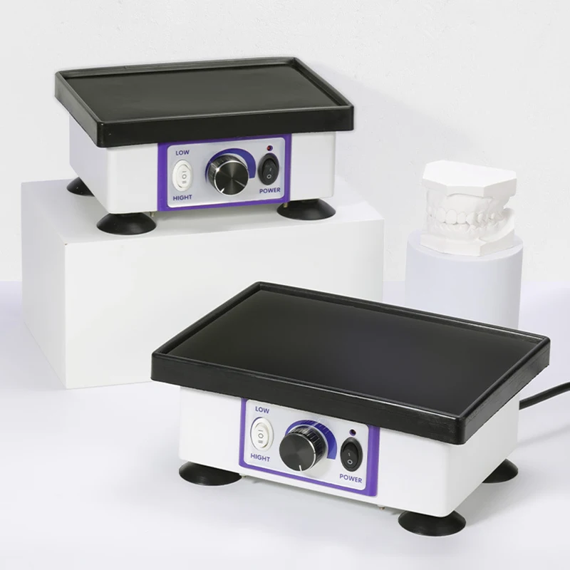Dental Plaster Vibrator Big Quadrate Square Dental Vibrator Oscillator Shaker Plaster Gypsum Vibrating for Dental Lab