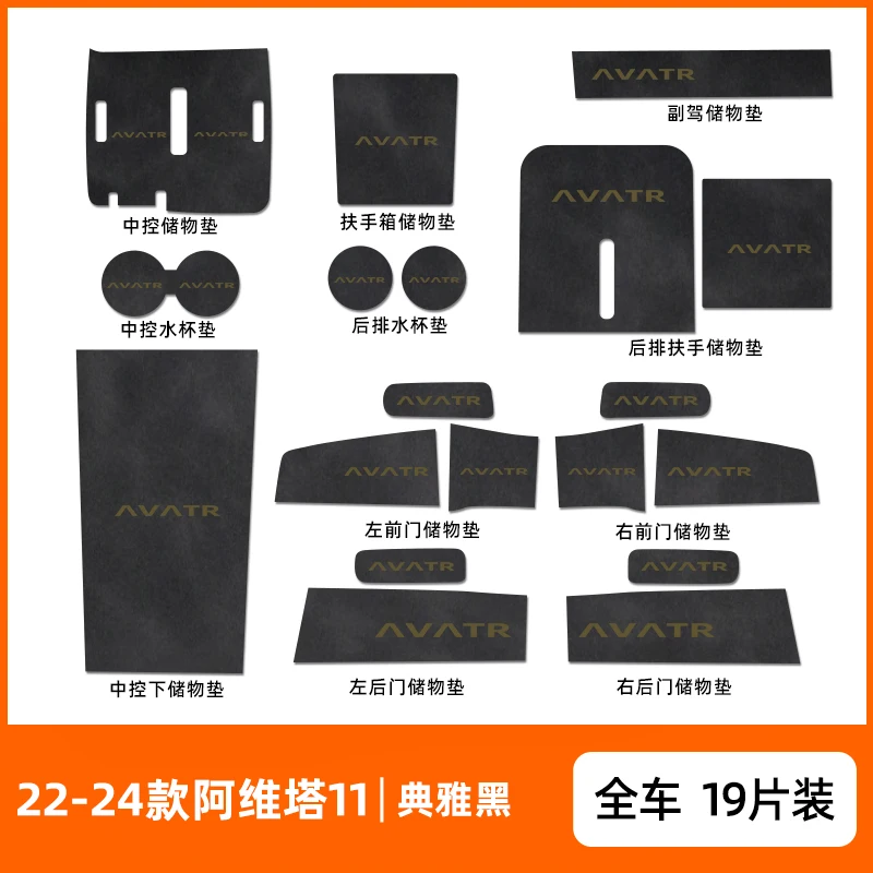 

Противоскользящие коврики для дверных ниш AVATR 11 2022-25: кожаные подставки-накладки для защиты от скольжения