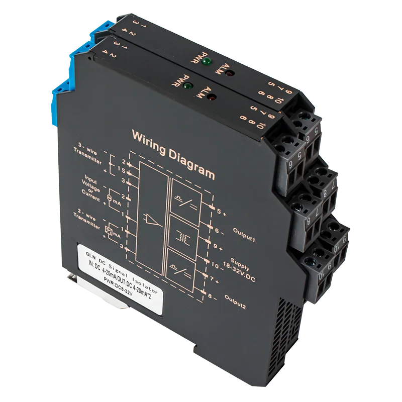 4-20mA signaal converter naar 0-10V 0-5V 1-5V analoog signaal isolator 1 in 1 uit 1 in 2 uit gelijkstroom spanning signaal zender