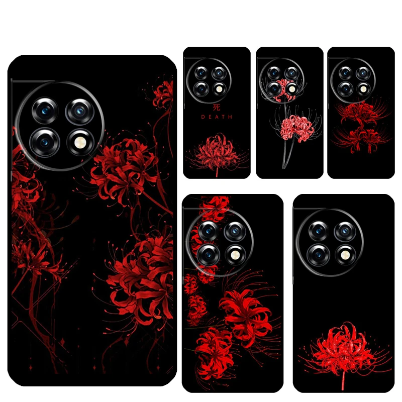 Funda Lycoris Radiata flor para OnePlus 8T 9RT 10T 12 13 R 11 9 10 Pro OnePlus Nord 4 CE 2 3 Lite N20 N30