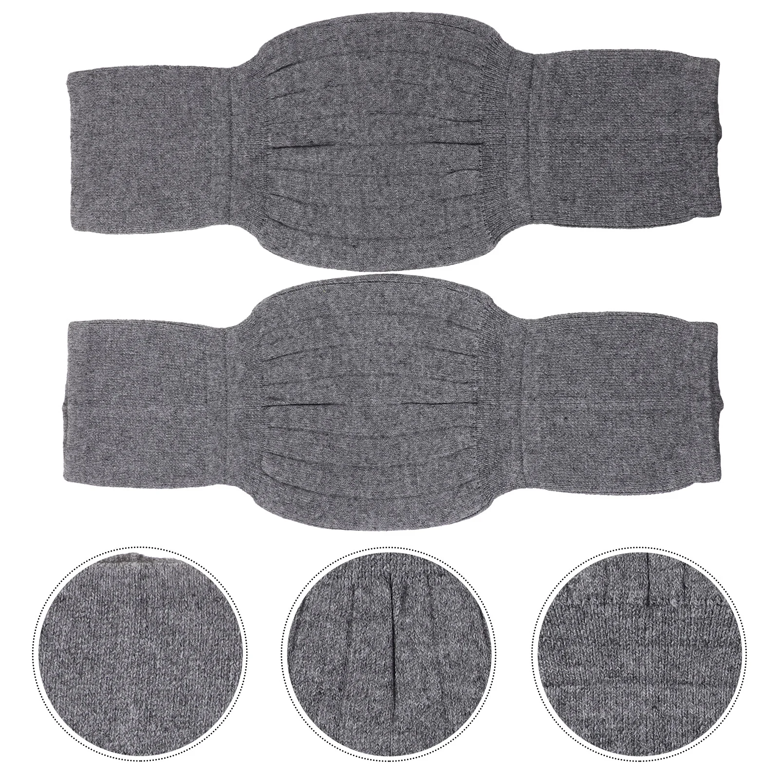 2 Pcs Cashmere Knee Pads Sleeve Durable and Supple Protector Is Made of High-quality Material Protection