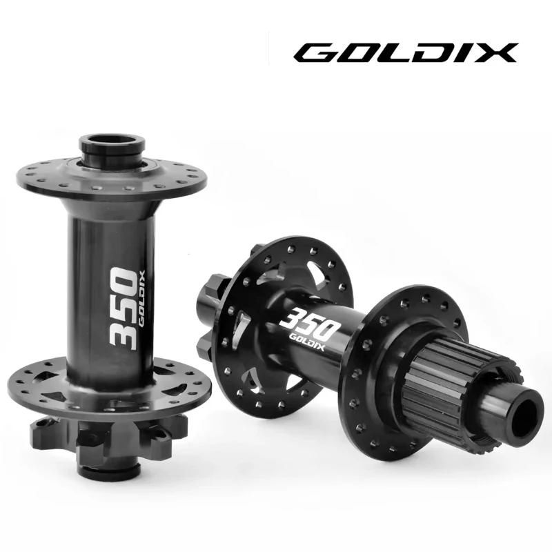 GOLDIX M350 32H Light Bicycle Hub Sealed Bearing 6-bolt Disc Brake J-Bend 32 Holes Ratchet 26T BOOST MTB Hub for Shimano