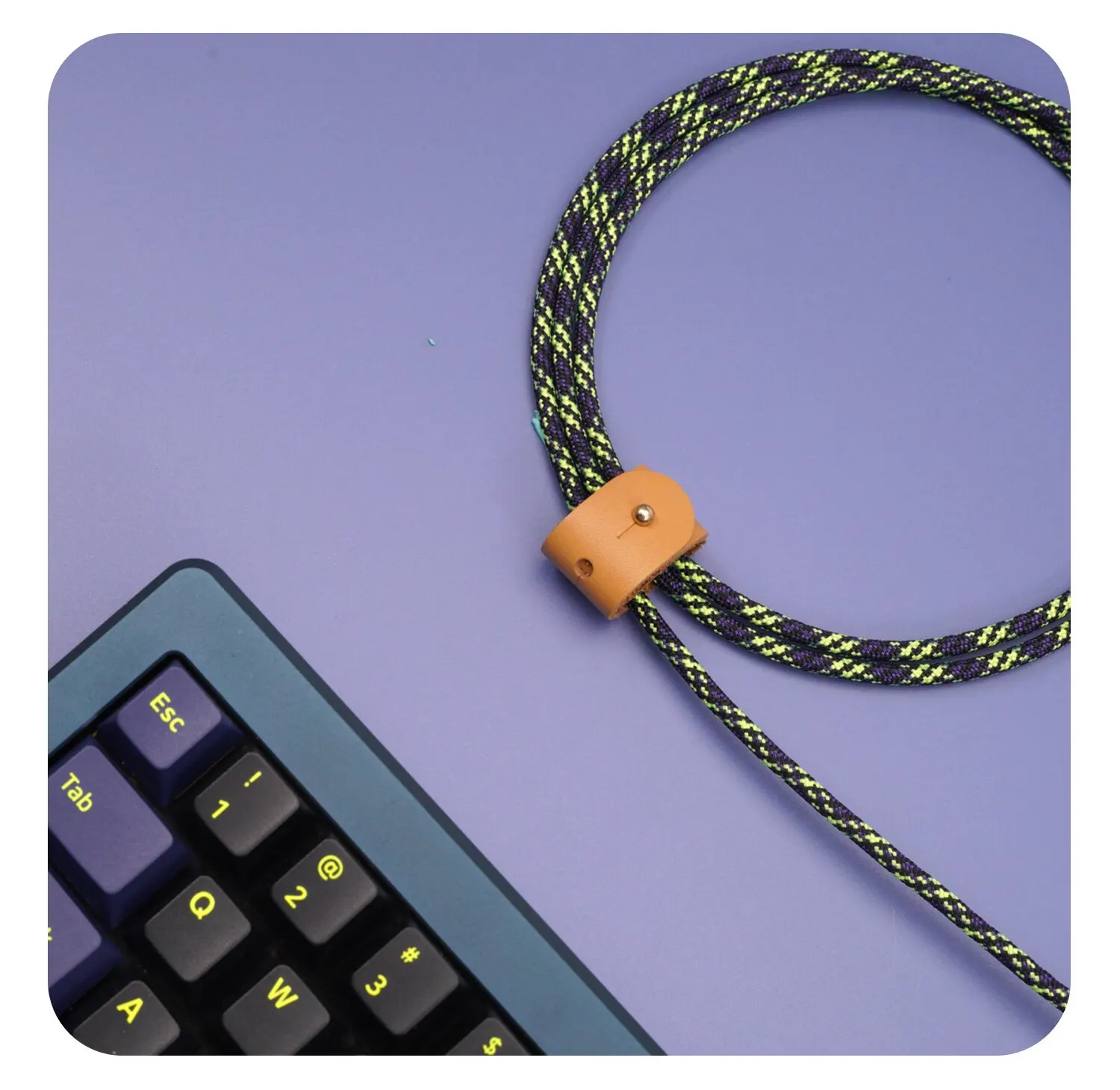Custom 8K Mechanical Keyboard Cable, Premium Imported Pattern Braid, Straight USB to Type-C, Durable Data Transmission Gift