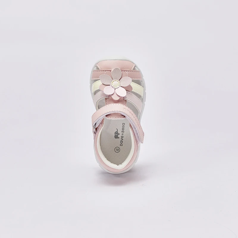 Dave Bella 2024 Summer Baby Boys Girls Sandals Children Beach Sandals Pink Infant Shoes Comfortable Kids Newborn Shoes DB2241269