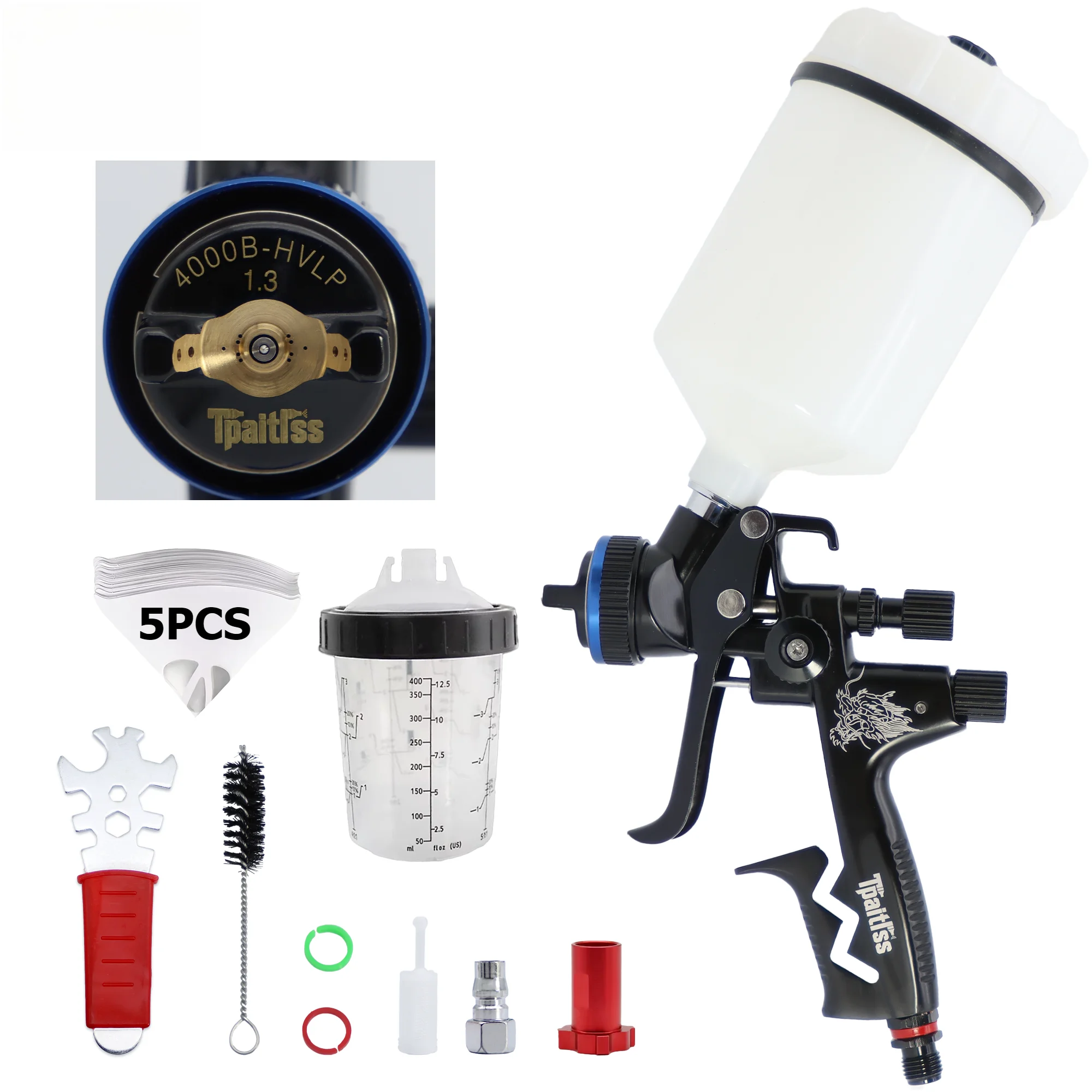 tpaitlss-hvlp-air-spray-gun-4000b-13mm-14mm-nozzle-carbon-fiber-car-paint-spray-gun-aerograph-auto-body-repair-tool