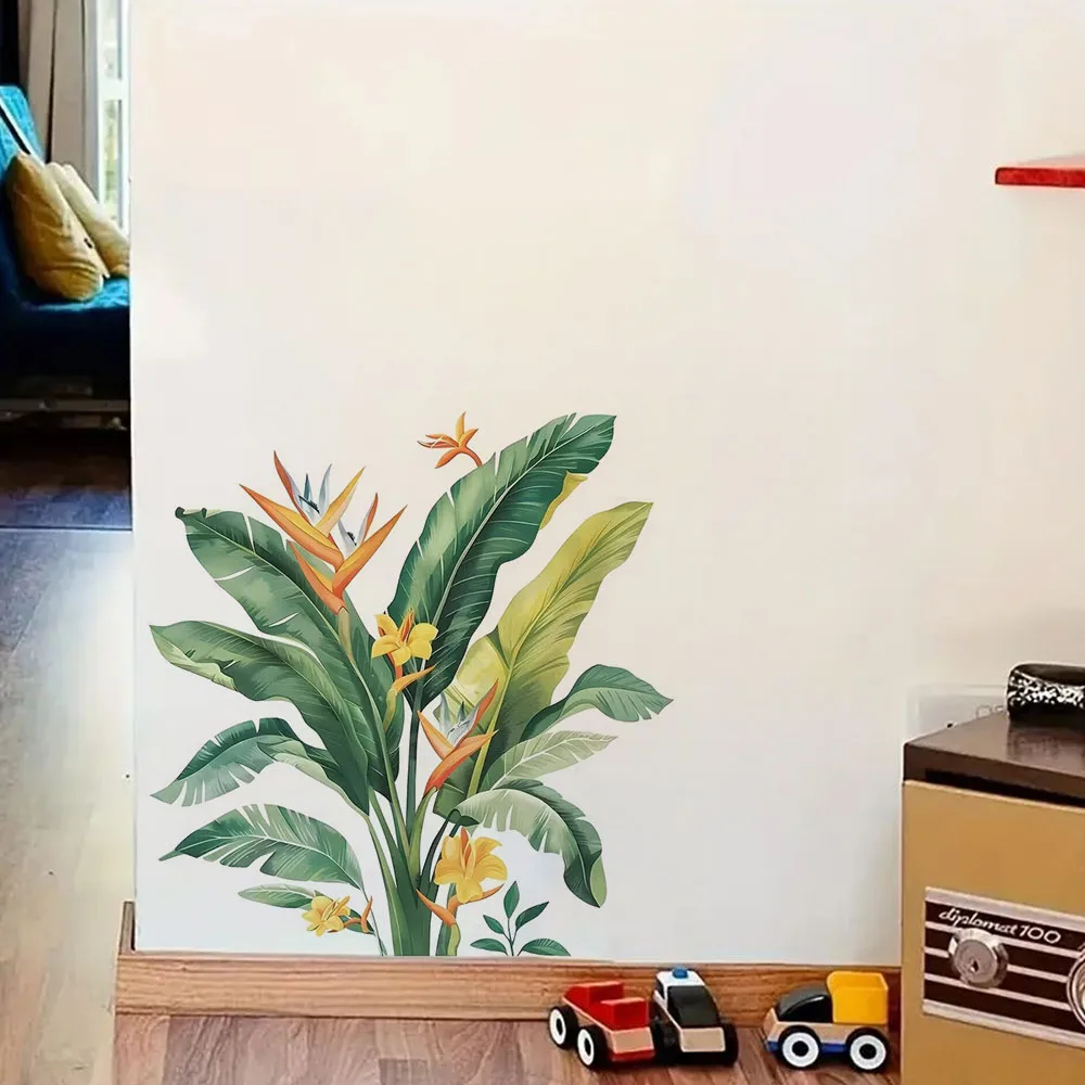 

Tropical Palm Trees and Coconut Trees Stickers, Bright Wall for Home, Cabinet, Door,Refrigerator Decoration, Vinyl Car Decals