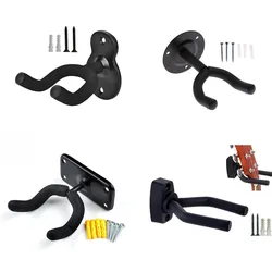 Metal Guitar Hanger Hook Wall Mount Non-slip Holder Stand for Guitar Ukulele Violin Bass Guitar Instrument Accessories