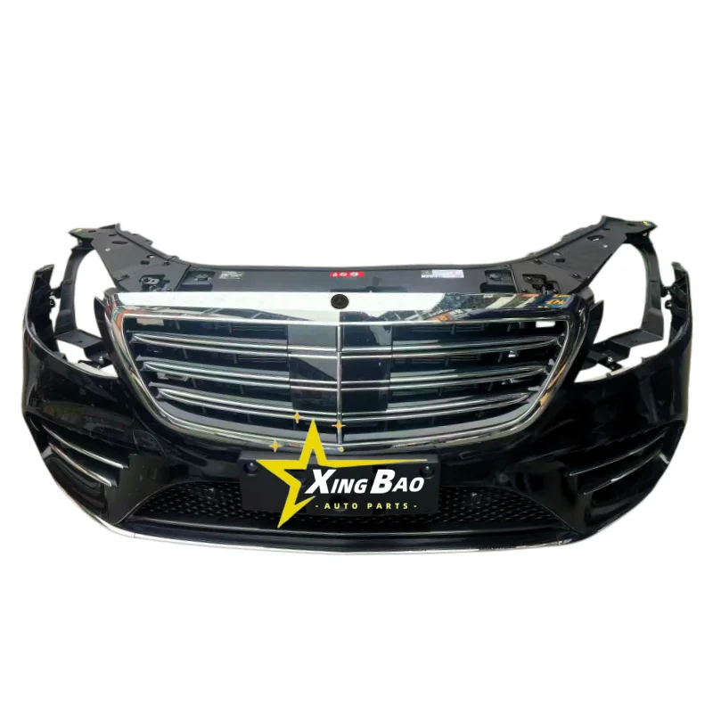 For -S Class 220 221 222 223 Front Car Bumper Plate LED Headlight for Assembly Exterior Accessories Body Kit