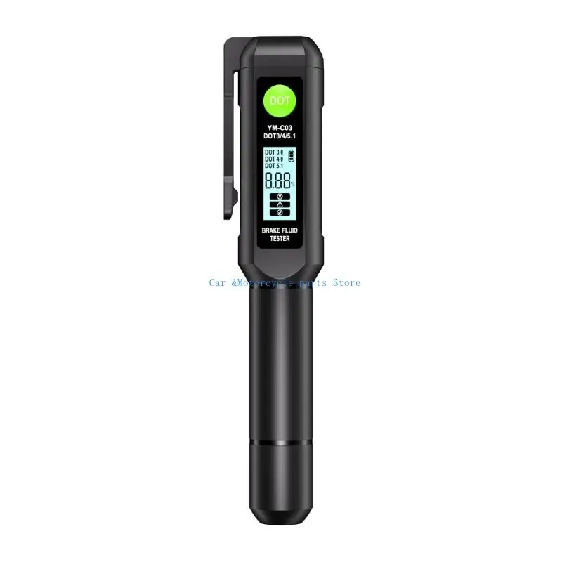 

Y9UC Car Liquid Diagnostic Tool Testing Brake Fluid Tester Oil Pen LED Electronic Pen