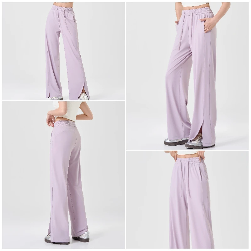 UPF 50+ Wide Leg Pants for Women with Side Slit, Lightweight Quick-Dry for Travel, Hiking and Everyday Wear — detail 10