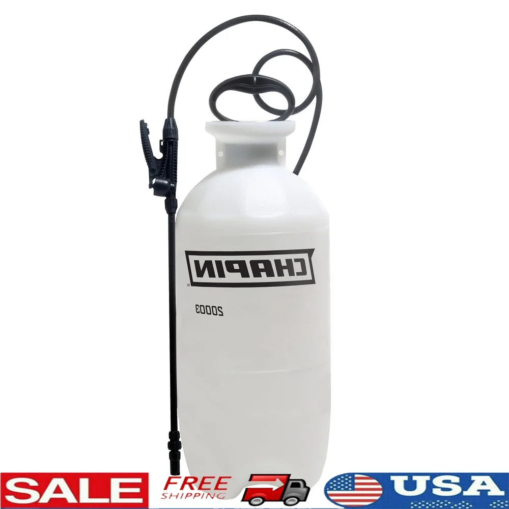 

3-Gallon Lawn Garden Sprayer with Anti-Clog Filter Ergonomic Pump Handle Adjustable Nozzle Fertilizers Herbicides