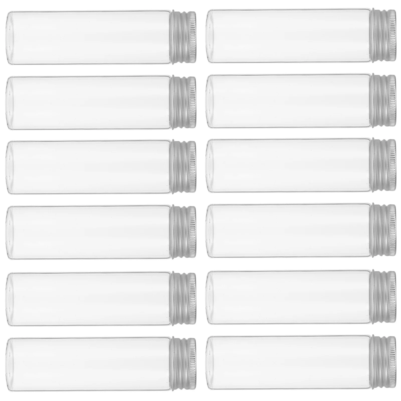 

30Pcs Clear Glass Vials Airtight Sealed Small Bottles Transparent Medicine Jars Capsule Powder Storage Containers