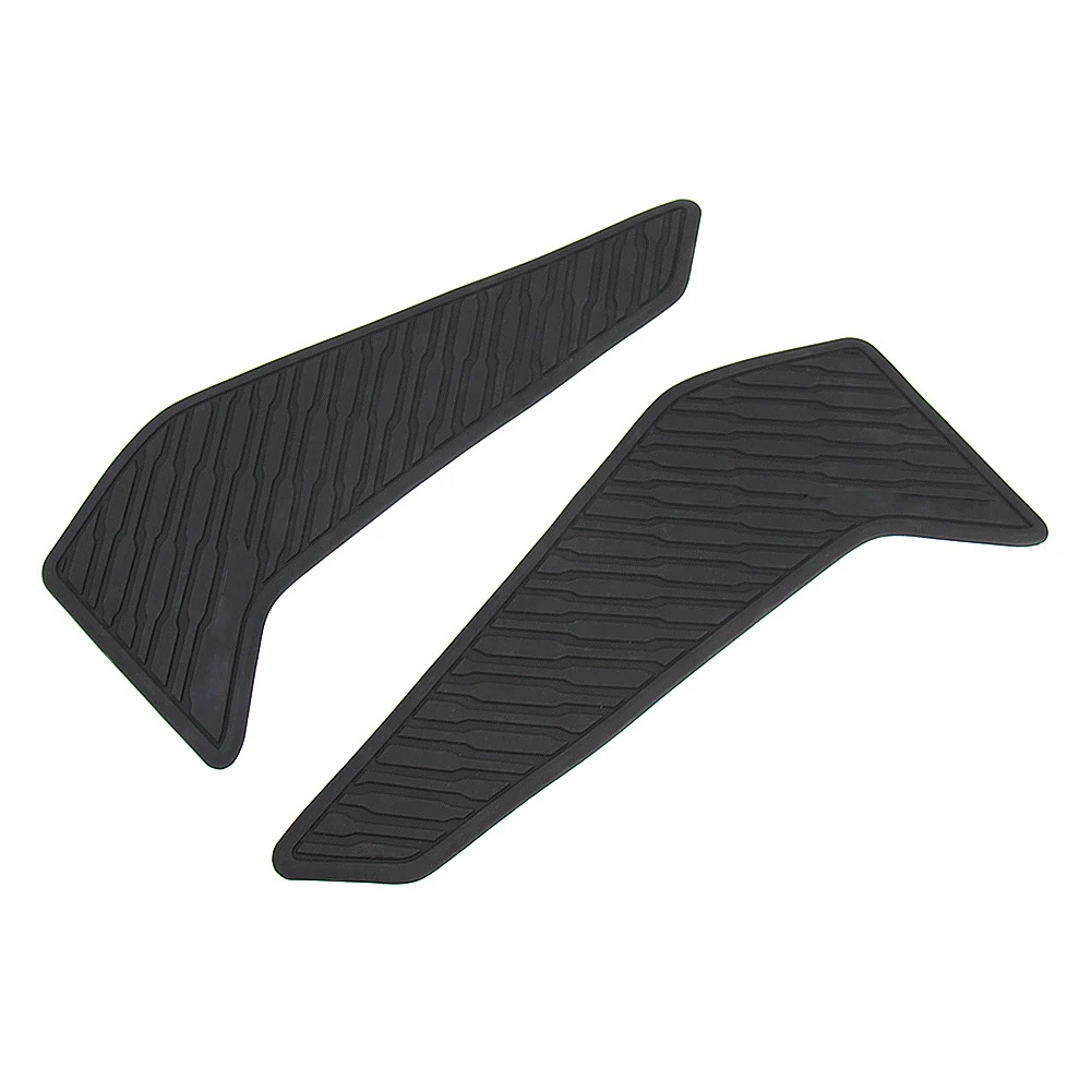 1 Pair Black Rubber Motorcycle Non-Slip Side Fuel Tank Pad Stickers for Honda CRF1100L Africa Twin Standard 2020 2021 2022